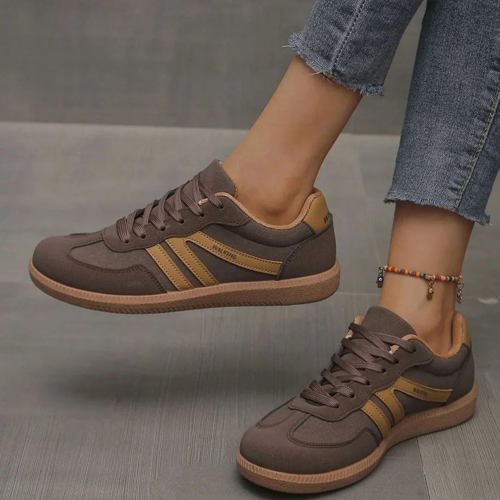 Women's Orthopedic Sneakers with Wide Toe Box & Lace-Up Front
