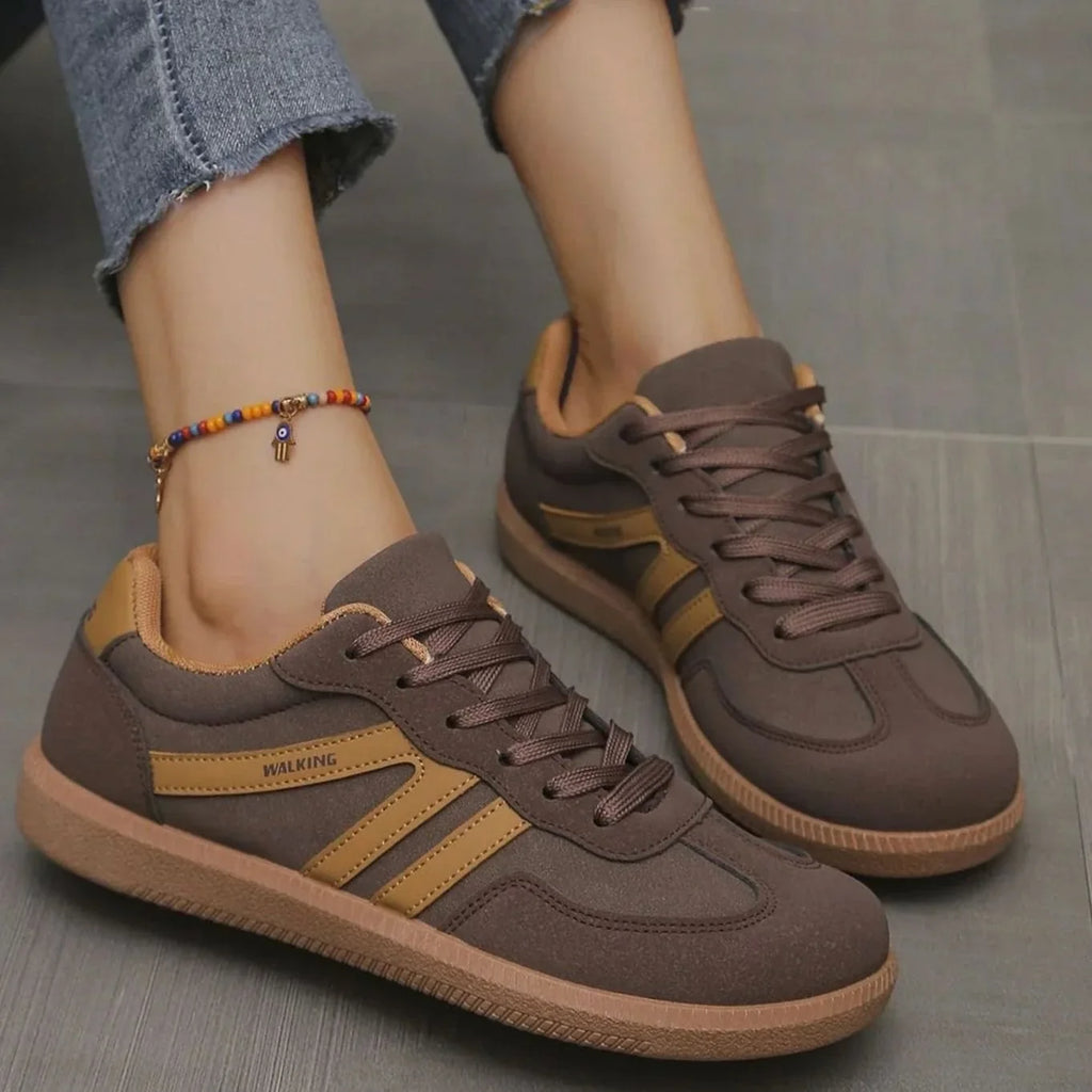Women's Orthopedic Sneakers with Wide Toe Box & Lace-Up Front