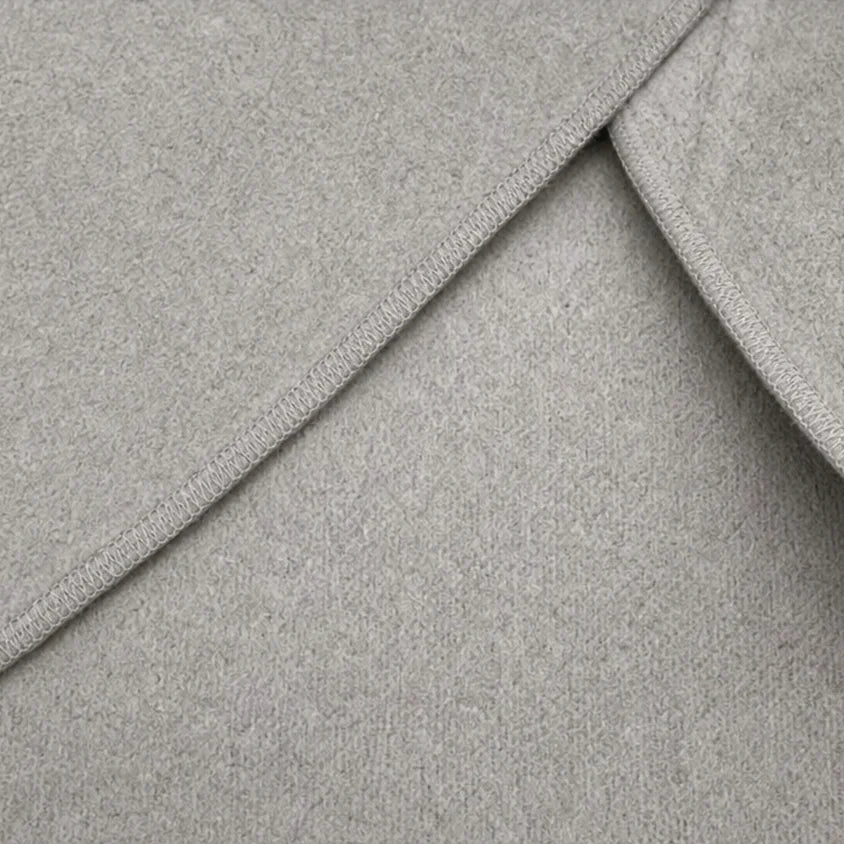 Women's Cape Jacket with Asymmetric Button Collar & Relaxed Knit Drape - Hem Seam Detail