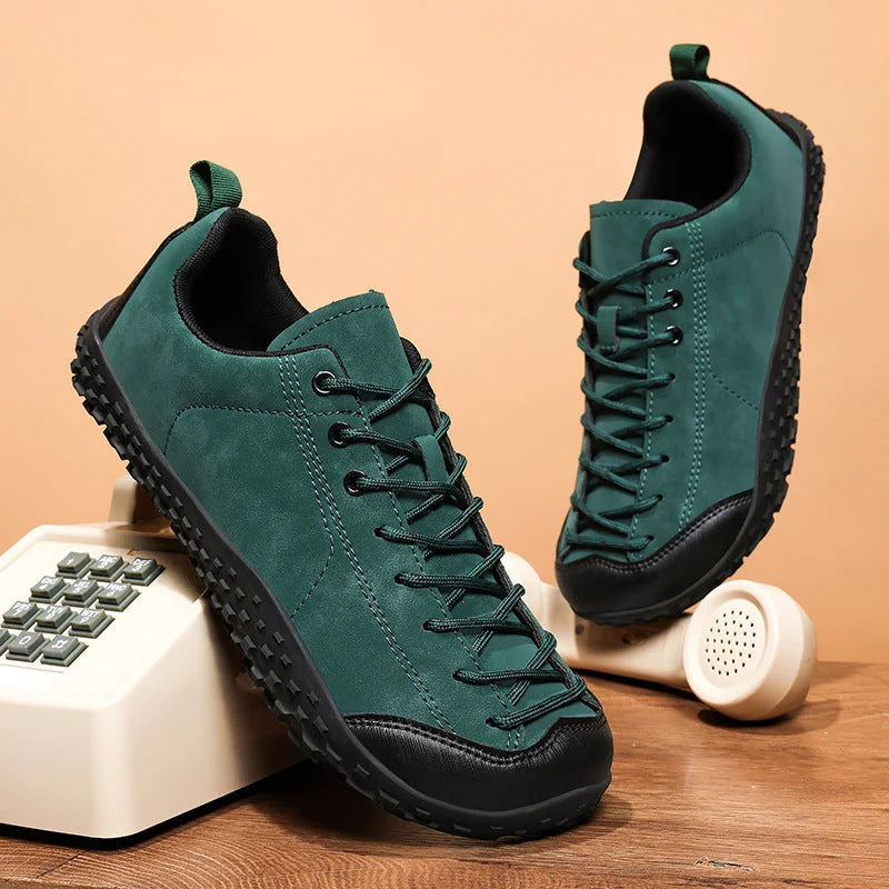 Women's Hiking Sneakers with Anti-Slip Rubber Sole & Reinforced Toe Cap - Pair Lifestyle Desk