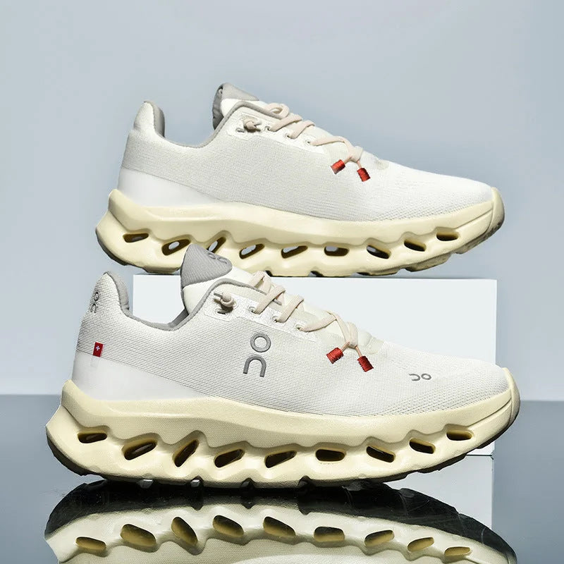 Unisex Running Shoes with Knit Mesh Upper & Hollow Chamber Midsole - Studio Pair