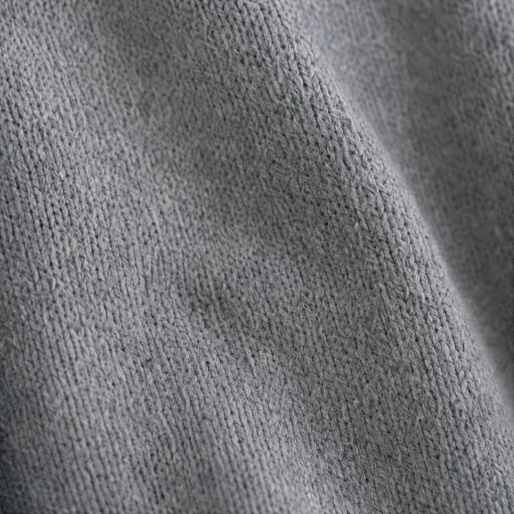 Women's Hooded Cardigan with Button-Front Closure & Hip-Length Fit - Fabric Texture Macro