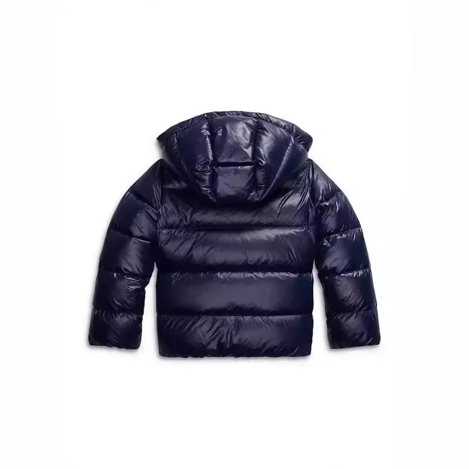 Women's Hooded Winter Jacket with Padded Comfort & Zip Pockets - Back Hooded