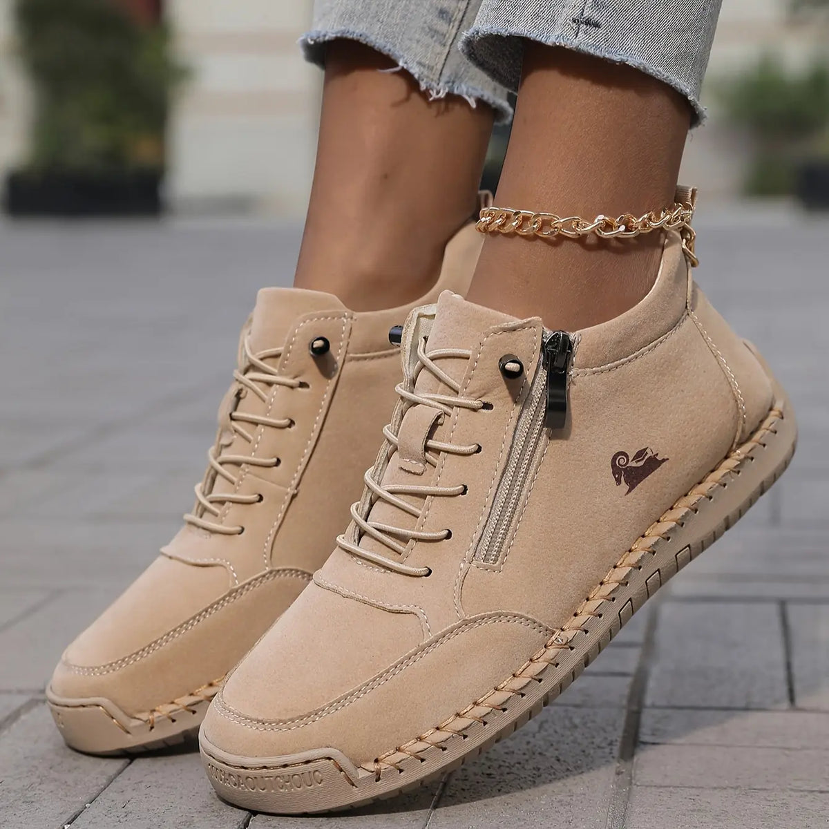 Women's Orthopedic Comfort Shoes with Wide Toe Box & Non-Slip Sole - Crossed Ankle