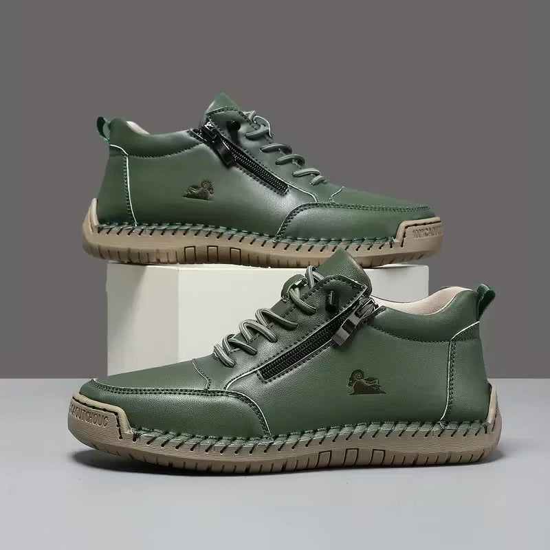 Dark Green Women's Orthopedic Comfort Shoes with Wide Toe Box & Non-Slip Sole