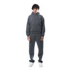 Grey Women's Oversized Tracksuit with Hooded Sweatshirt & Jogger Pants — Ellie