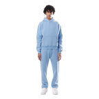 Light Blue Women's Oversized Tracksuit with Hooded Sweatshirt & Jogger Pants — Ellie