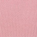 Pink Women's Ruffle Collar Cardigan with Button-Front Closure & Relaxed Fit — Wendy - Knit Texture Close Up