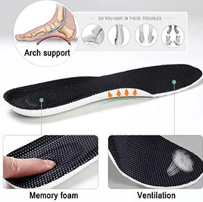 Women's Slip On Shoes with Cushioned Footbed & Arch Support - Insole Detail