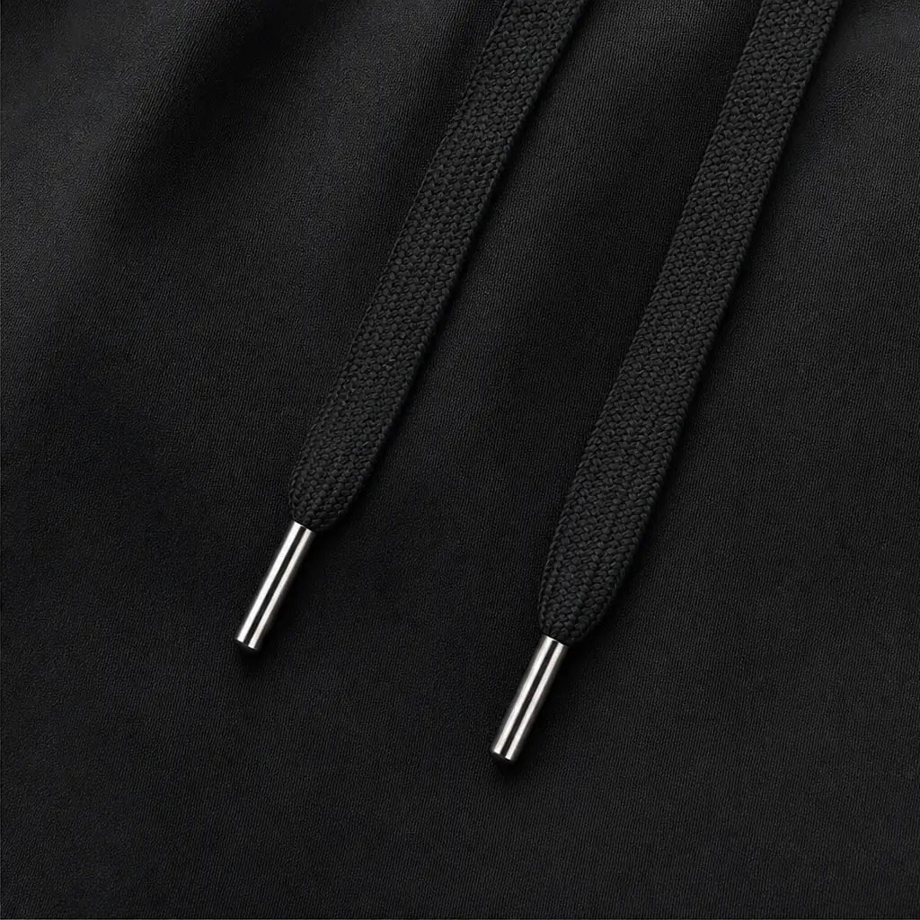 Women's Straight Leg Cargo Pants with Drawstring Waist & Flap Pockets - Drawstring Aglet Detail