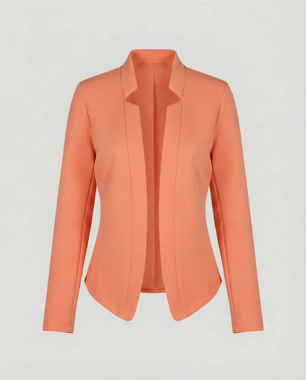 Orange Women's Tailored Crossover Blazer with Open Front