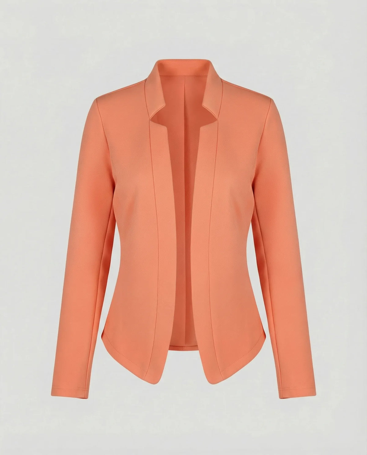 Orange Women's Tailored Crossover Blazer with Open Front