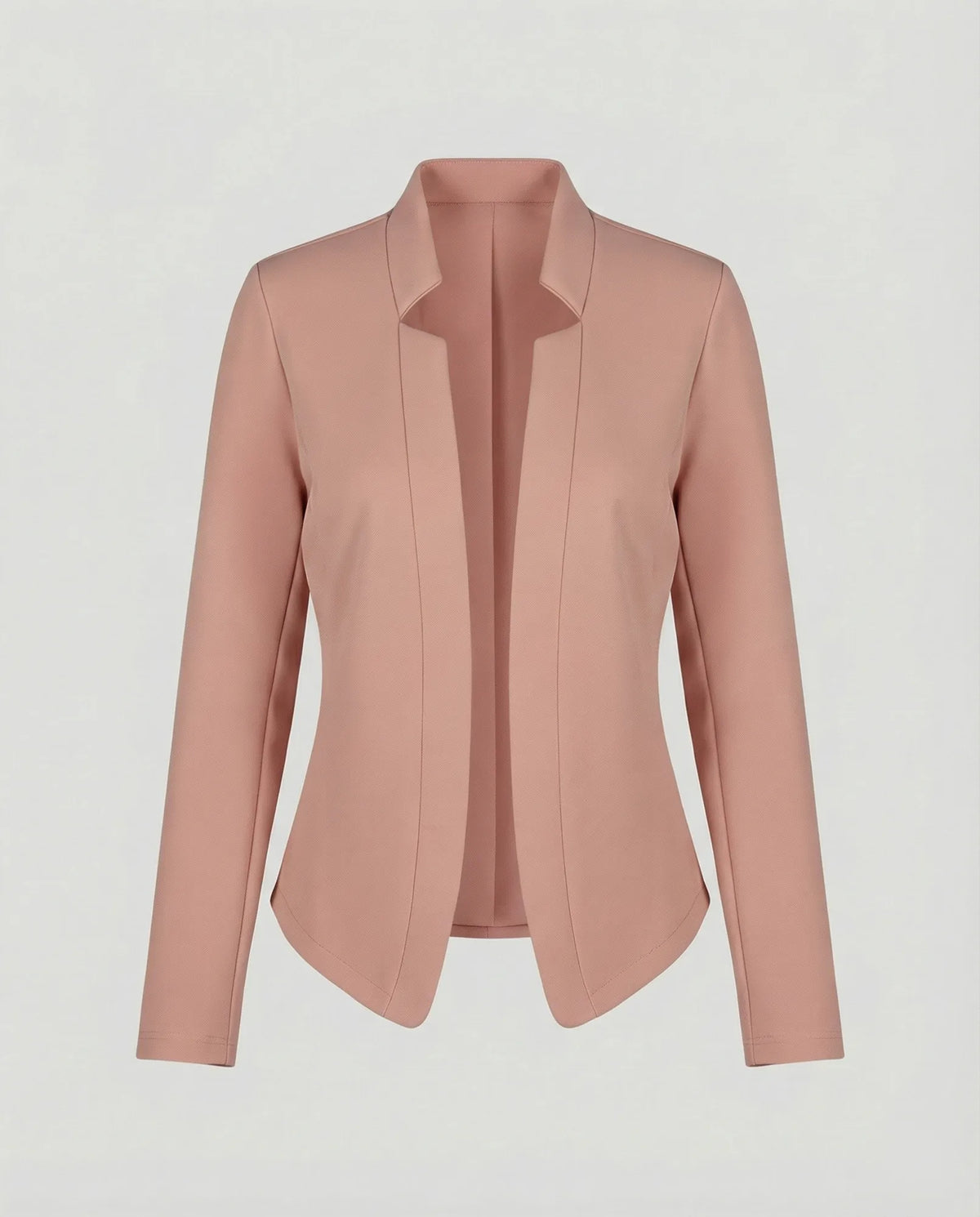 Pink Women's Tailored Crossover Blazer with Open Front