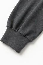 Women's Turtleneck Pants Set with Relaxed Wide-Leg Fit - Close Up Cuff