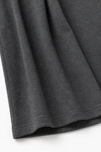 Women's Turtleneck Pants Set with Relaxed Wide-Leg Fit - Close Up Hem