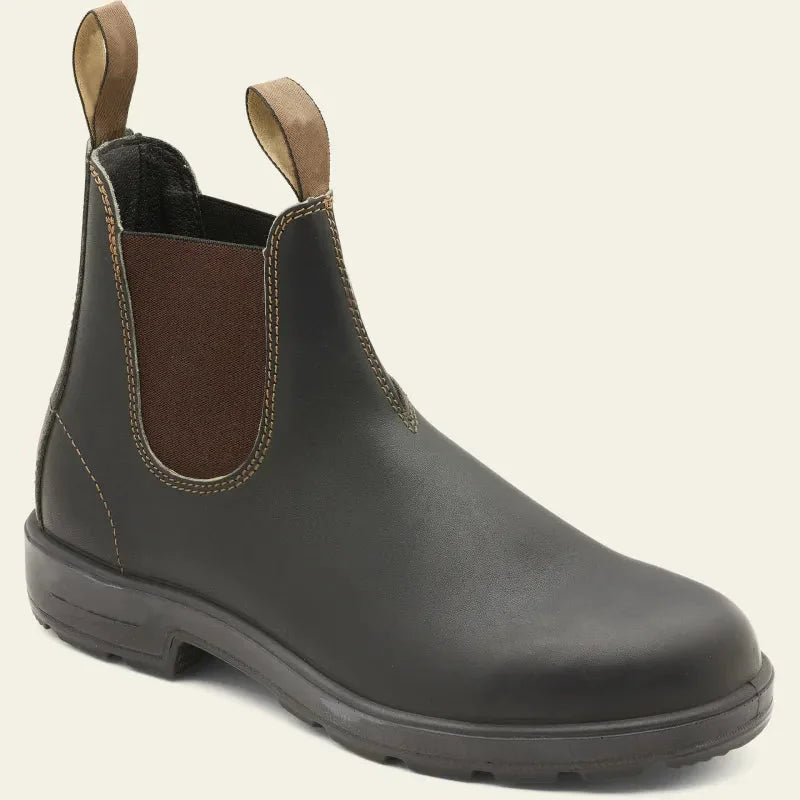 Dark Brown Women's Waterproof Chelsea Boots with Slip-On Design & All-Day Comfort